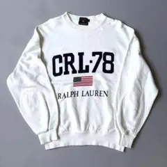 CHAPS ラルフローレン　チャップス　ロゴスウェット CRL-78 ホワイトのサムネイル