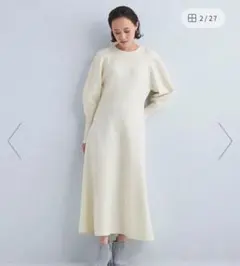 green label relaxingボイルウールフィット&フレア ワンピース