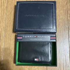 TOMMY HILFIGER 二つ折り財布 ブラック 箱付き