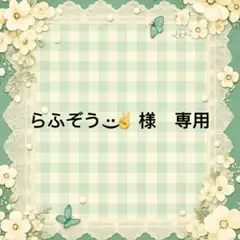 らふぞう ·͜·✌ 様　專用