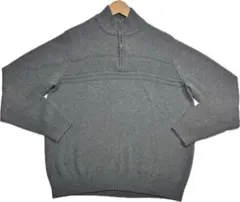 や*た様 【DOCKERS ドッカーズ　ハーフジップ　コットンニット　グレー　X