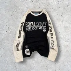 ROYAL CRAFT ラグランカットソー プリントT y2k シティーボーイのサムネイル