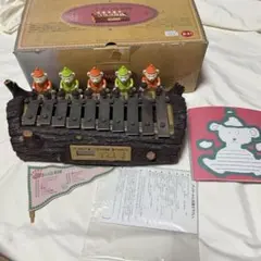「こぐまの音楽隊」からくり時計（鉄琴演奏／箱・説明書付き）
