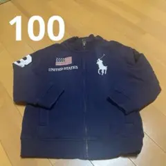 100紺　パーカー 3 ポロバイラルフローレン　Ralph Lauren