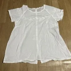 パラスパレス　刺繍白ブラウスのサムネイル