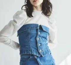 新品未使用 31 Sons de mode デニムビスチェのサムネイル