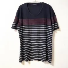 美品 バーバリーロンドン BURBERRY 半袖 Tシャツ LL XL 古着 紺