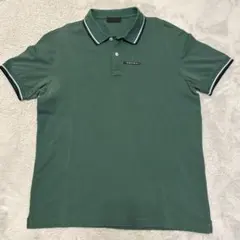 PRADA プラダ ポロシャツ L グレー ティップライン ラバーロゴ - メルカリ