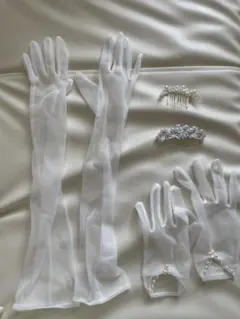 結婚式　ティアラ　グローブ
