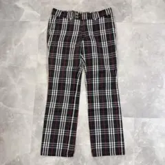 BURBERRY BLACK LABEL ノバチェック ストレートパンツ 76