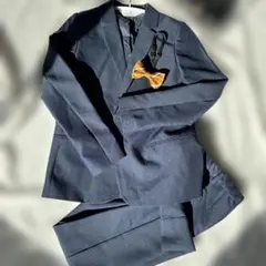 H&M ネイビースーツと蝶ネクタイセット　140 男の子　入学式　卒業式　結婚式