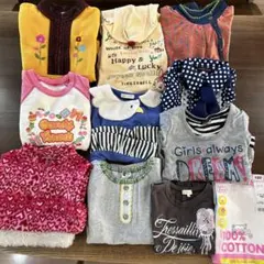 女の子　120cm 可愛い　レトロ 昭和　平成　スタイル　冬　トレーナー