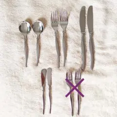 4種8点セットホテル仕様18-8ステンレス高級カトラリーまとめ売り