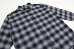 【美品】メンズXL　ユニクロ　UNIQLO　オンブレ　フランネル　チェックシャツ