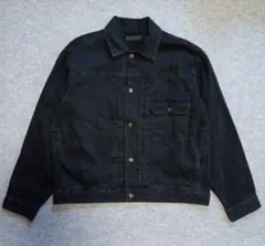 Lサイズ ユニクロ 1stタイプ デニムジャケット ブラック