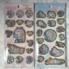 すみっこぐらし リラックマ キラッとぷくぷくエアーシール シャカシャカシール