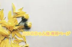 はじめちゃん様 専用ページ