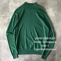 JOHN SMEDLEY モックネック ハイゲージニット サイズS 英国製