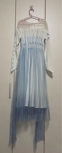 ディズニー エルサ風ドレスワンピース