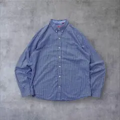 T*O様 【IZOD】US輸入アメリカ古着BDギンガムチェック柄長袖シャツメンズ