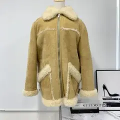 レザー ムートンコート