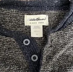 90s Eddie Bauer ヘンリーネックニット XL