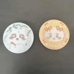 シーサー あの子　缶バッジセット 2個　刺繍缶バッジ　ちいかわ　新品未使用