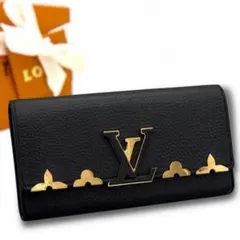 未使用に近い　ポルトフォイユ　カプシーヌ　財布　長財布　二つ折り財布