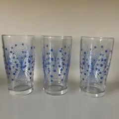 【美品】 昭和レトロ グラス3個セット