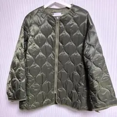 10 EMMA CLOTHES キルティングジャケット M カーキ 古着