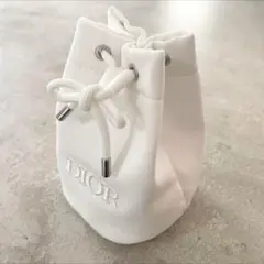 ディオール／【スノーホワイト】ドローストリングコスメポーチ　ノベルティ　DIOR