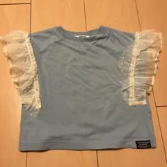 BREEZE 水色フリル付きTシャツ