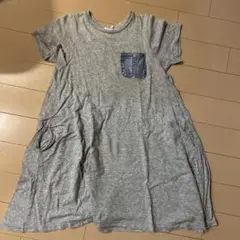 F.O.KIDS デニムポケット付き半袖ワンピース140cmのサムネイル