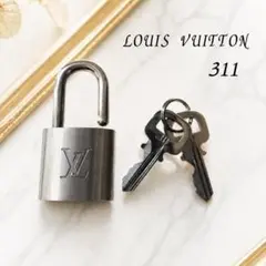 美品 ルイヴィトン パドロック 南京錠 シルバー キー 311 LV カデナ
