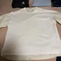 ポケット付き Tシャツ ホワイト L