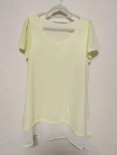 ☆CINMA CLUB☆イエロー 半袖チュニック L