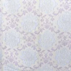 オーダーカーテン生地　端切れ　ハンドメイド素材　パープル　グレー