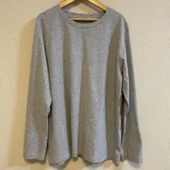 無印良品クルーネック長袖 Tシャツ XXL大きいサイズ