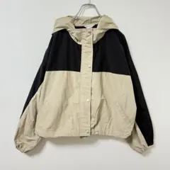 ブラウニー マウンテンパーカー F ベージュ バイカラー ブルゾン フード付き