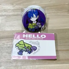 Crazy Raccoon　缶バッチ　ステッカーセット　どぐら