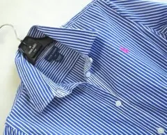RALPH LAUREN ストライプシャツ ブルー 14のサムネイル
