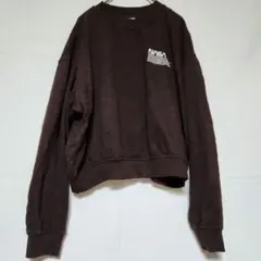 NASAロゴ トレーナー Mサイズ ダークブラウン