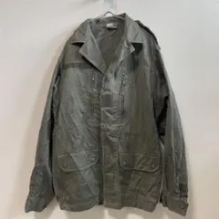 ヴィンテージ　ミリタリージャケット【M】オリーブ　フィールド　ワッペンカスタム