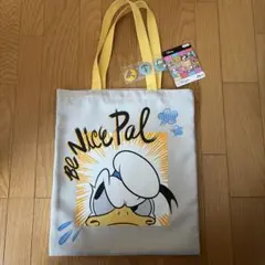 ディズニー ドナルドダック トートバッグ 缶バッジセット