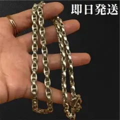 S925刻印　重厚感　ネックレス　アンカーチェーン　細角　ヴィンテージ　即日発送