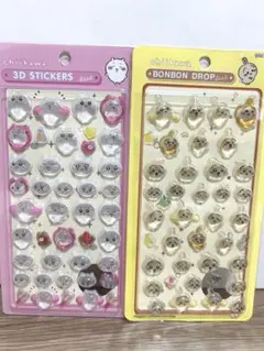 ちいかわ 3Dステッカー & ボンボンドロップ風　セット　シール