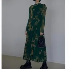 【美品】Ameri UND CALLA FLOCKY DRESS Mサイズのサムネイル
