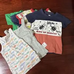 男児Tシャツ 80cm 4点&肌着タンクトップ2点セットのサムネイル