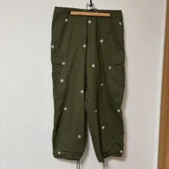 HINSON 総花柄　刺繍Mカーゴパンツカーキ　フリークスストアのサムネイル