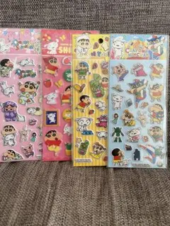 公式　ぷくぷくシール　４枚セット　クレヨンしんちゃん